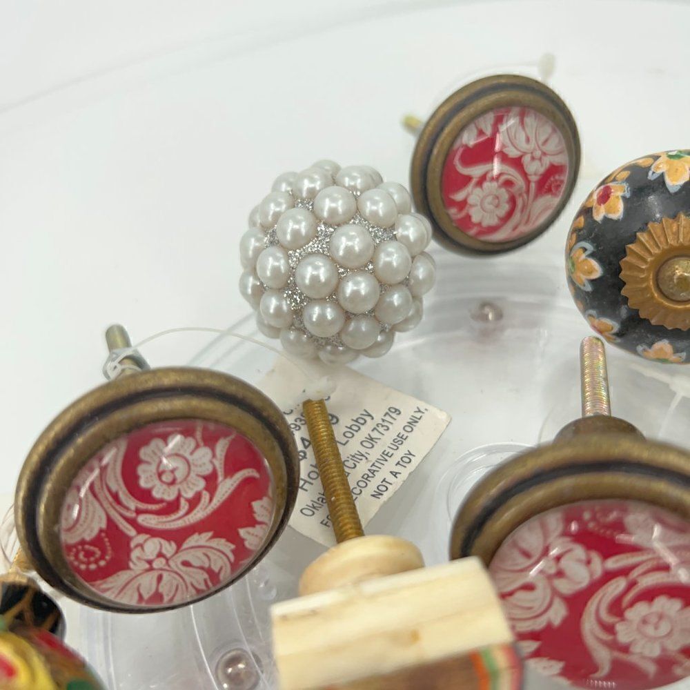 Lot of 10 Hobby Lobby furniture knobs MCM Shabby Chic Farm House Anthropologie - Picture 8 of 9